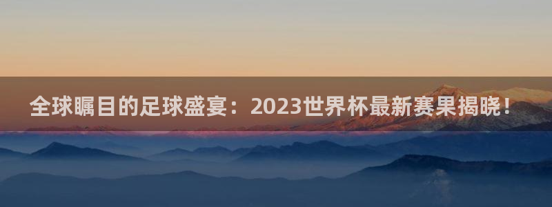 世界杯视频：全球瞩目的足球盛宴：2023世界杯最新赛果揭晓！